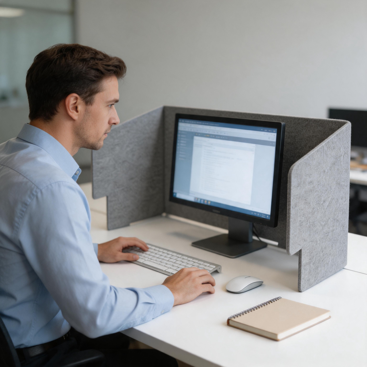 đź§© Desk Privacy | Felt Office Divider | Coworker Focus Upgrade